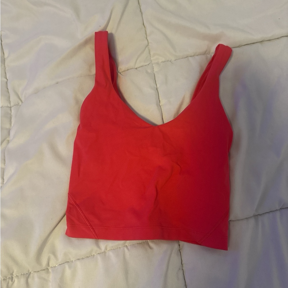 lululemon hot pink Crop Top